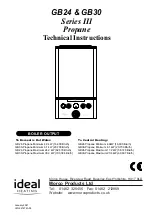 Ideal Heating GB24 Technical Instructions preview