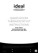 Ideal Heating QAA55 Instructions Manual preview