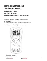 IDEAL INDUSTRIES 61-340 Technical Manual preview