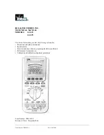 Preview for 1 page of IDEAL INDUSTRIES 61-633 Technical Manual