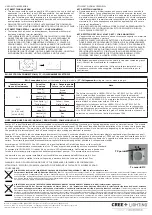 Preview for 2 page of IDEAL INDUSTRIES CREE LIGHTING DOT Series Quick Start Manual