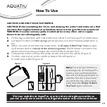 Preview for 17 page of Ideal Living AquaTru Carafe Owner'S Manual