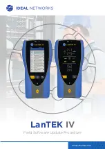 IDEAL Networks LanTEK IV Manual preview