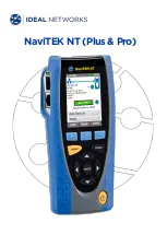 Предварительный просмотр 1 страницы IDEAL Networks NaviTEK NT Plus Manual