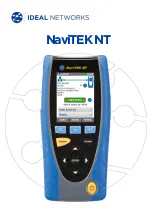 IDEAL Networks NaviTEK NT Quick Reference Manual preview