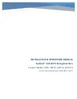 Preview for 1 page of Ideal Power SunDial 30PV Installation & Operation Manual