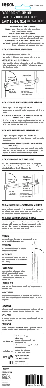 Ideal Security SK110W Instructions предпросмотр