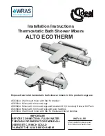 Ideal-Standard ALTO ECOTHERM A5634AA Installation Instructions Manual preview