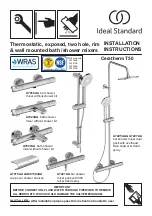 Предварительный просмотр 1 страницы Ideal-Standard Ceratherm T50 Installation Instructions Manual