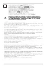 Предварительный просмотр 4 страницы Ideal-Standard CONNECT 2 PANEL Manual For Use, Installation And Maintenance