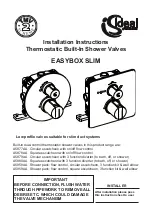 Preview for 1 page of Ideal-Standard Easybox Slim Series Installation Instructions Manual