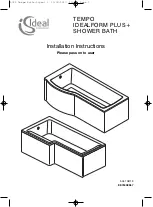 Ideal-Standard TEMPO IDEALFORM PLUS+ Installation Instructions Manual preview