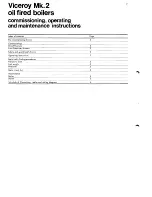 Preview for 2 page of Ideal-Standard Viceroy Mk.2 Comissioning, Operating And Maintenance Instructions