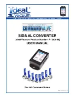 Ideal Vacuum COMMAND VALVE P1012593 User Manual preview