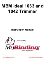 IDEAL 1033 Instruction Manual preview