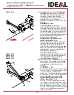 Preview for 23 page of IDEAL 1038 Operating Instructions Manual