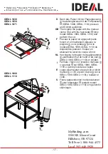 Preview for 18 page of IDEAL 1080 Instruction Manual