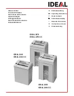 IDEAL 2240 Operating Instructions Manual preview