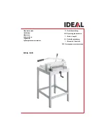 IDEAL 3905 Operating Instructions Manual preview