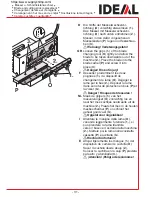 Preview for 31 page of IDEAL 4300 Operating Instructions Manual