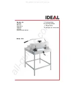 Preview for 1 page of IDEAL 4700 Operating Instructions Manual