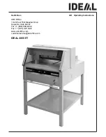 IDEAL 4860 ET Operating Instructions Manual preview