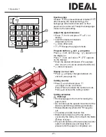 Предварительный просмотр 21 страницы IDEAL 5222 Digicut Operating Instructions Manual