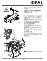 Предварительный просмотр 35 страницы IDEAL 5222 Digicut Operating Instructions Manual