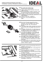 Preview for 27 page of IDEAL 8306 Operating Instructions Manual