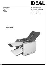 IDEAL 8314 Operating Instructions Manual preview