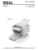 IDEAL 8335 Operating Instructions Manual preview