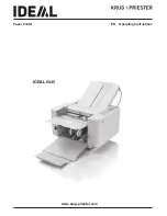 IDEAL 8354 Operating Instructions Manual preview