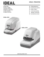 IDEAL 8520 Operating Instructions Manual preview