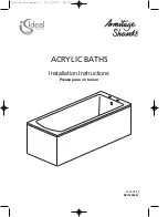 Preview for 1 page of IDEAL ACRYLIC Installation Instructions Manual