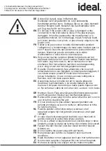 Предварительный просмотр 12 страницы IDEAL AP0015 Operating Instructions Manual