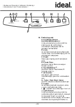 Предварительный просмотр 30 страницы IDEAL AP0015 Operating Instructions Manual