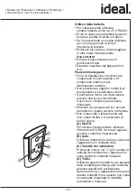 Предварительный просмотр 42 страницы IDEAL AP0015 Operating Instructions Manual