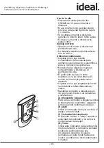 Предварительный просмотр 44 страницы IDEAL AP0015 Operating Instructions Manual