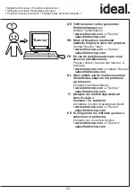 Предварительный просмотр 54 страницы IDEAL AP0015 Operating Instructions Manual