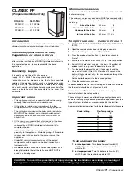 Preview for 2 page of IDEAL Classic F 350 P User Manual