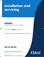 Preview for 1 page of IDEAL classic HE15P Installation And Servicing Manual