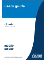 IDEAL Classic M3050 User Manual preview