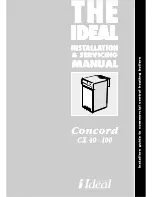 IDEAL Concord CX40 Installation & Service Manual preview