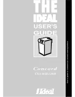 IDEAL Concord CXA 40 User Manual preview