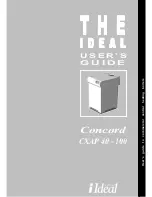 IDEAL Concord CXAP 40 User Manual preview