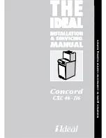 IDEAL Concord CXC 116 Installation & Servicing Manual preview