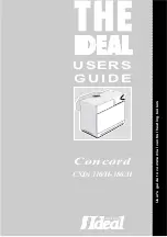 IDEAL Concord CXDi 110 User Manual preview