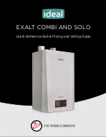 Preview for 1 page of IDEAL EXALT Combi 155 Quick Reference Boiler Piping And Wiring Manual