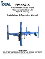 Предварительный просмотр 1 страницы IDEAL FP14KC-X Installation & Operation Manual