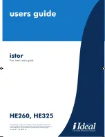 IDEAL HE 260 User Manual preview